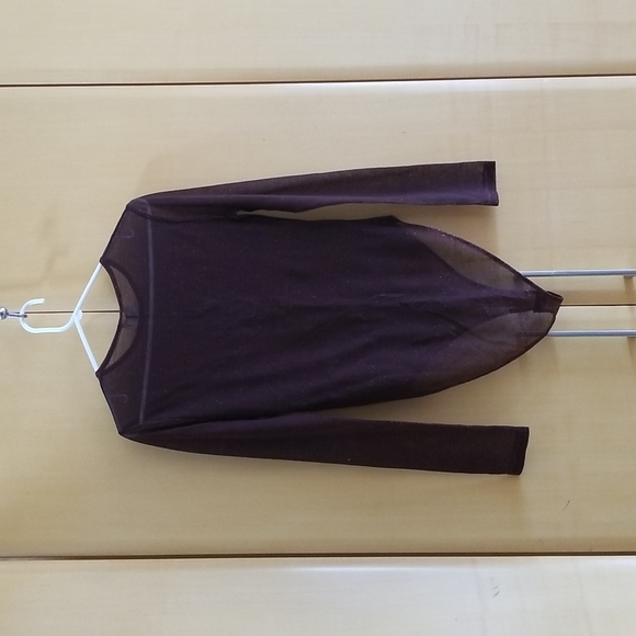 Zara Sheer brown and copper long sleeve bodysuit - Large - Picture 4 of 4